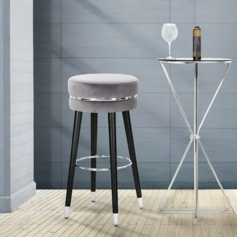 SGABELLO BAR PARIS GRIGIO/SILVER - FERRETTI Più Venduto