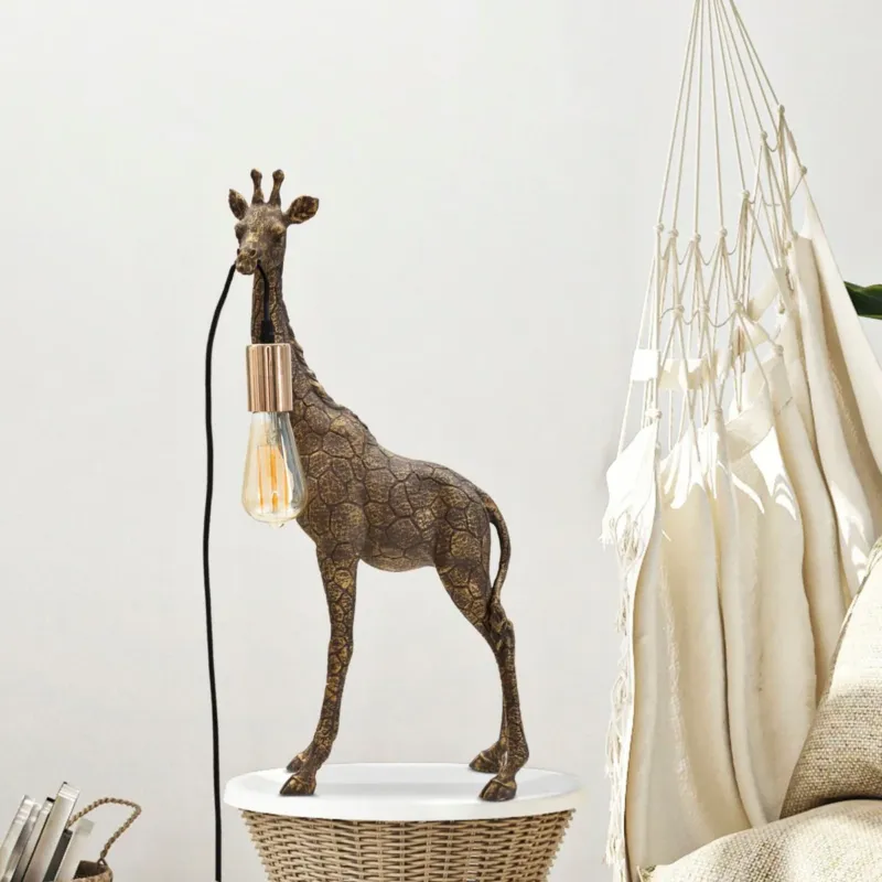 Compra Online LAMPADA DA TAVOLO GIRAFFA CM 28X16X60 - FERRETTI