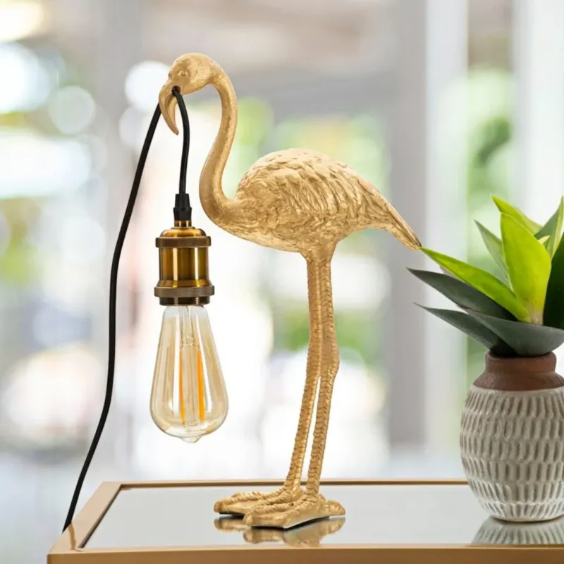 Promozione Esclusiva LAMPADA DA TAVOLO FLAMINGO CM 25X11,5X39,5 - FERRETTI
