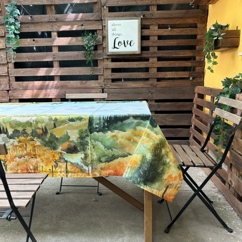 Promozione Esclusiva Tovaglia x12 COLLINE TOSCANE By Mondo Biancheria