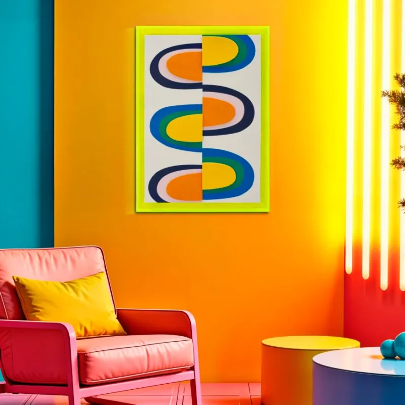 STAMPA SU TELA POP ART C/CORNICE -A- FERRETTI Scelto Dai Clienti