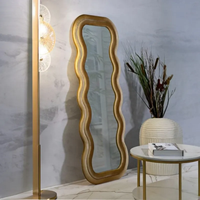 Compra Online SPECCHIO DA MURO EMILY VELLUTO ORO - FERRETTI