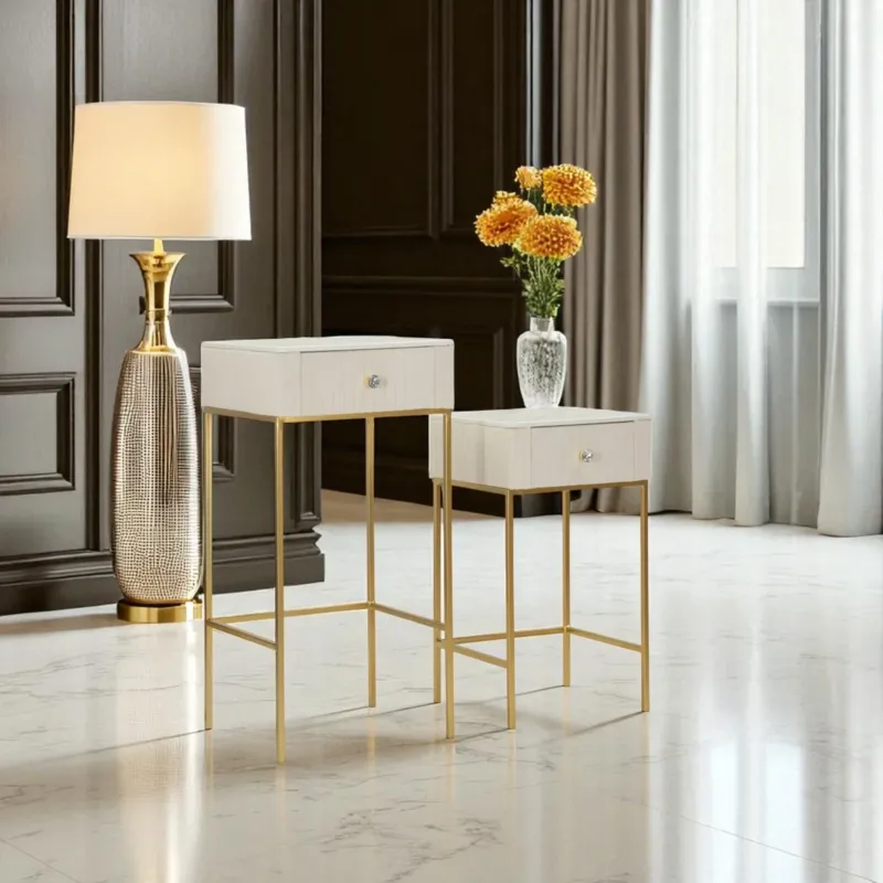 Affare TAVOLINETTI ALTI WEDDING QUADRATI SET 2 PZ - FERRETTI