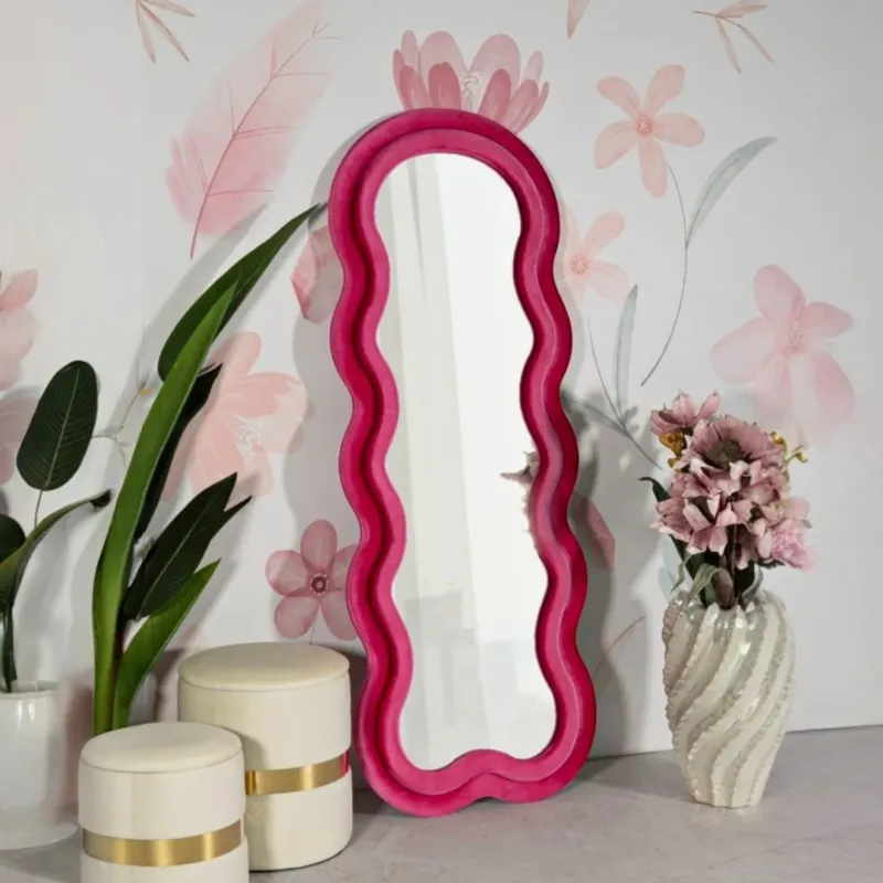 Bestseller SPECCHIO DA MURO MIKI VELLUTO FUXIA - FERRETTI