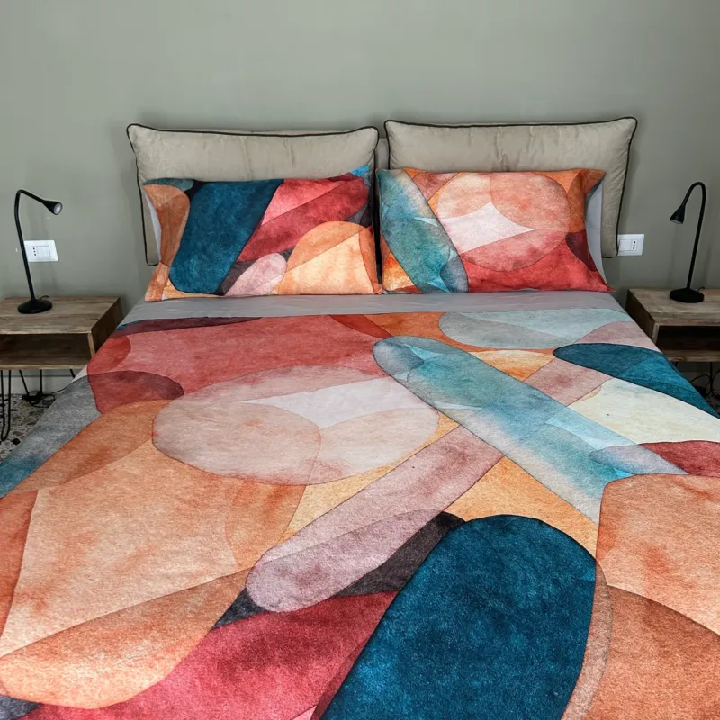 Completo Lenzuolo Copriletto Cotone RYAN by Linea Oro Scelto Dai Clienti
