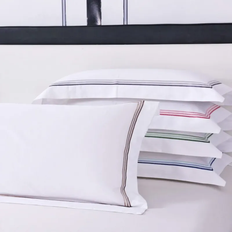 Promo Stagionale Set da 2 Federe Per Guanciali Sissi In Raso Di Cotone Con 4 Volani by Maestri Cotonieri Home