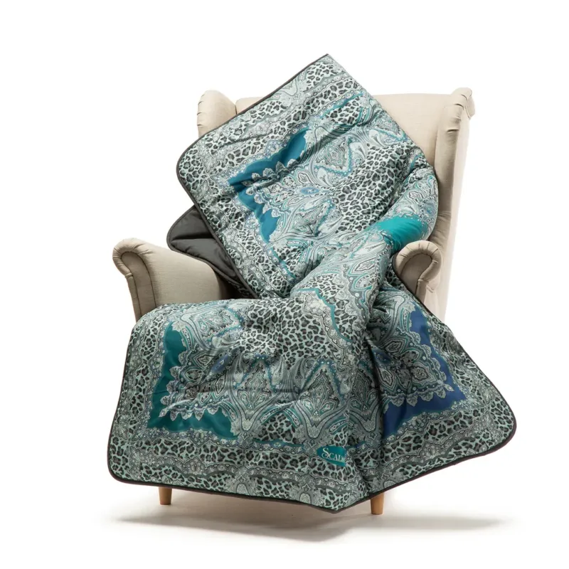 Plaid Scaldotto In Cotone Pettinato Leopard - Caleffi Ultimissimo Modello