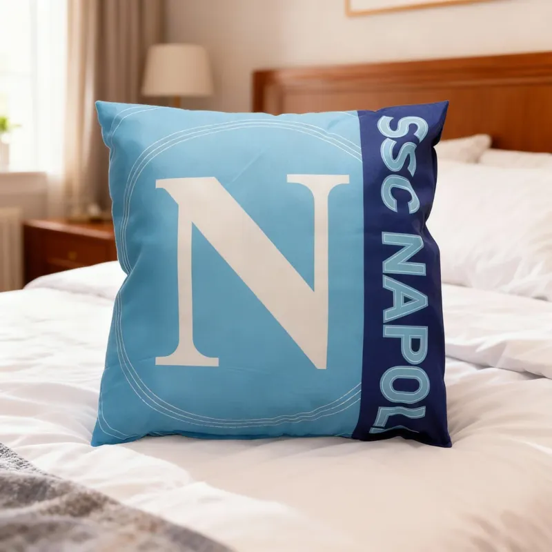 Promozione Cuscino Imbottito Ufficiale SSC Napoli – 40x40 cm