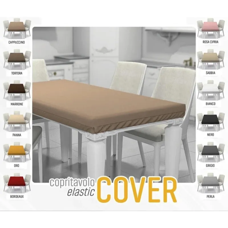 Copritavola Elastic Cover Zucchissime – 6 e 12 Posti Made in Italy Prezzo Scontato