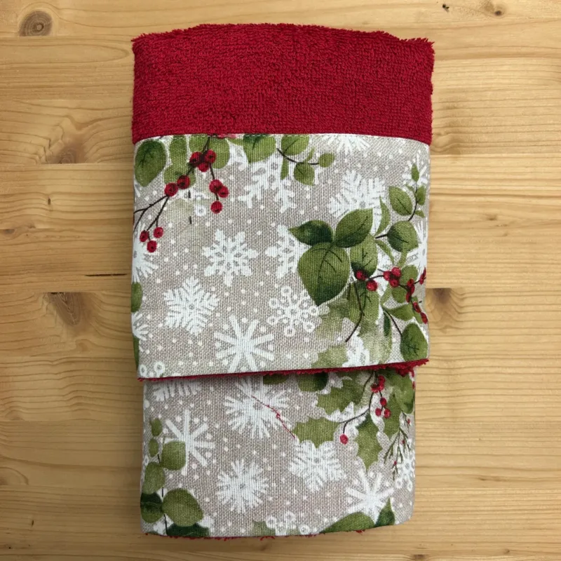Set 1+1 Asciugamani NATALE A - Ferlen Più Venduto