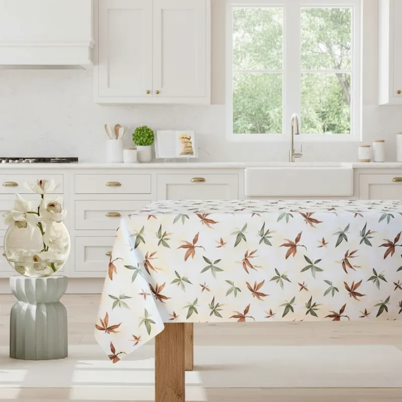Acquista Ora Tovaglia Antimacchia e Antistiro FOGLIE BEIGE – Magilù