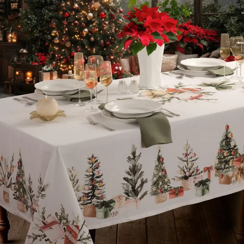 Offerta Lampo Tovaglia TREES AND GIFT x8/12 posti - Petracchi 1968