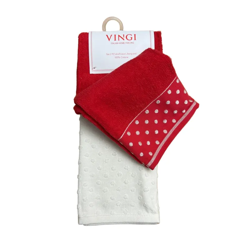 Coppia strofinacci Infinito xmas A - Vingi Nuovo Arrivo