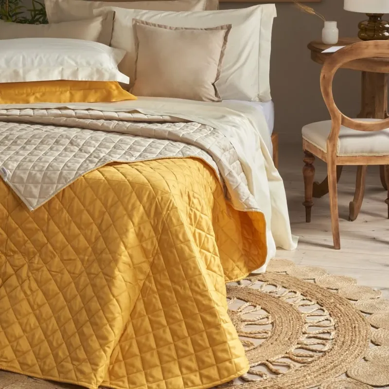 Trapuntino Quilt Double Face Antibes Rombetto Matrimoniale in Raso di Puro Cotone – Via Roma 60 Quantità Limitata