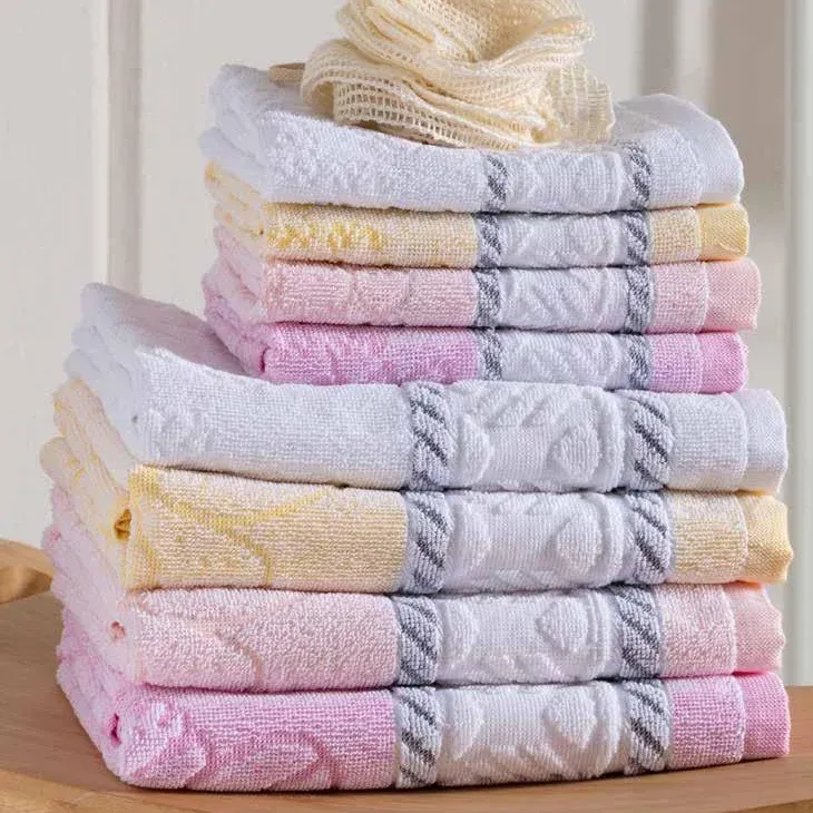 Pagamento Sicuro Set da 6 Ospite o Asciugamano Spugna Sandy in puro cotone – Linea Oro