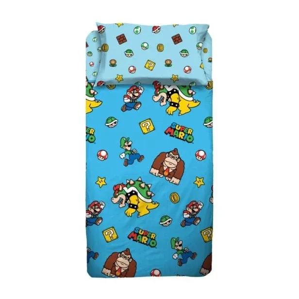 Completo lenzuola Singolo Super Mario - Hermet Must-Have