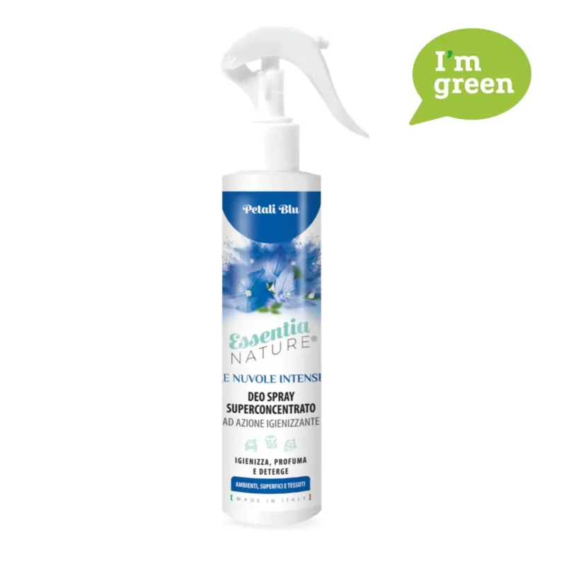 Spray Igienizzante Profumato Le Nuvole di Essentia INTENSE Petali Blu 250 ML - Essentia Solo Oggi