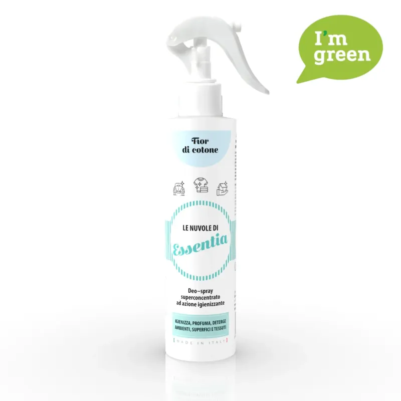 Spray Igienizzante Profumato Le Nuvole di Essentia INTENSE Fior di Cotone 250 ml - Essentia Promozione Esclusiva