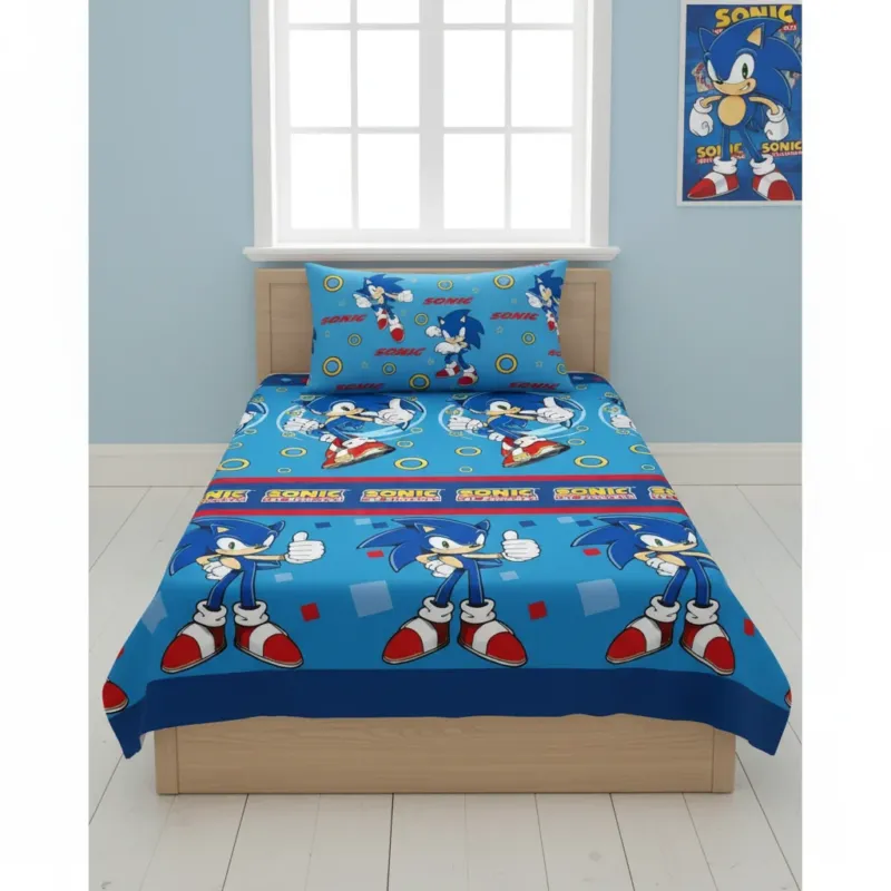 Occasione Imperdibile Completo Lenzuola SONIC the hedgehog singolo